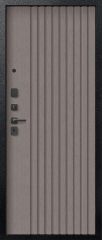 Товар Дверь V-15 Черный муар + Бетон темный - Софт ясень грей DIS007351