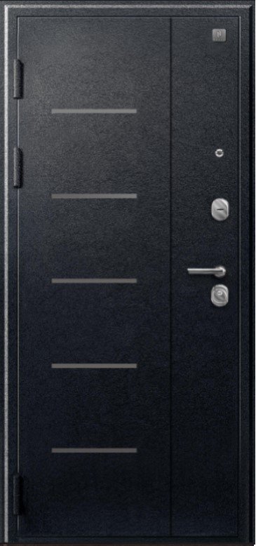 Товар Дверь V-06 Черный муар - Лиственница темная DIS007348