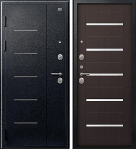 Товар Дверь V-05 Черный муар - Темная лиственница DIS007345