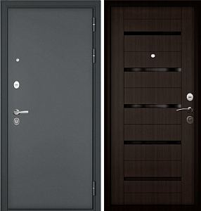 Товар Дверь Бульдорс TRAST MASS МР Черный муар металлик КАЛЕ DIS006942