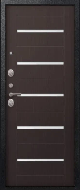 Товар Дверь V-05 Черный муар - Темная лиственница DIS007345