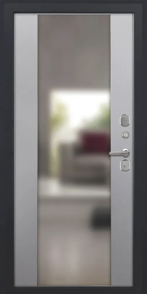 Товар Дверь ДвериПРО L-43 Алиса (16мм, ПВХ софт грей, зеркало) DPRO195331